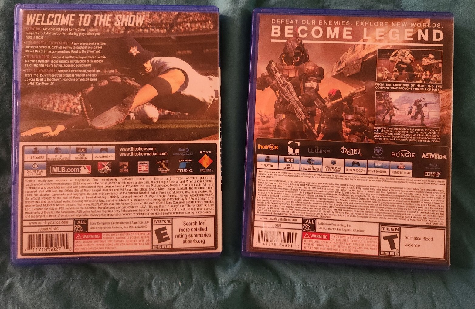 PS4 SONY BUNDLE Of 2 The Show 16, And Destiny Video Games Play Station 4