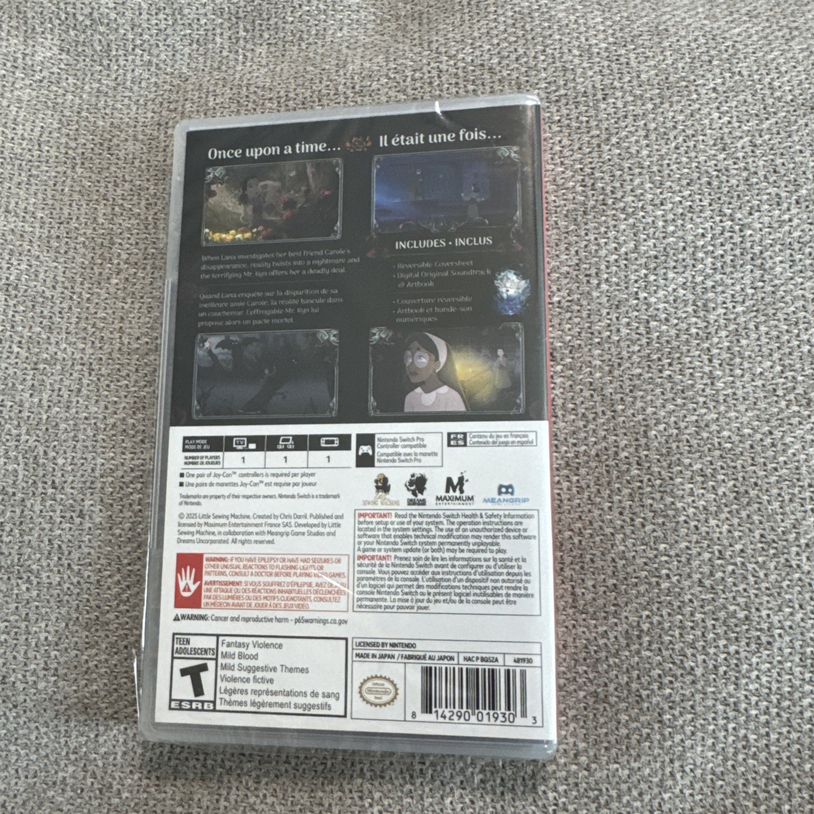 Bye Sweet Carole – Nintendo Switch – Brand New Sealed