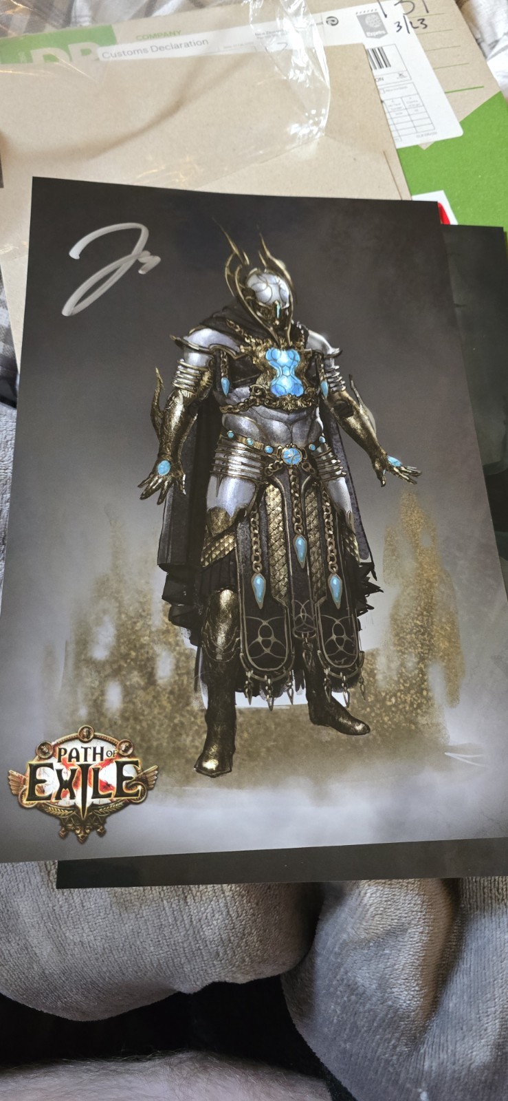 Path of Exile 2023 Signed Art Prints (5) Hybrid Set.