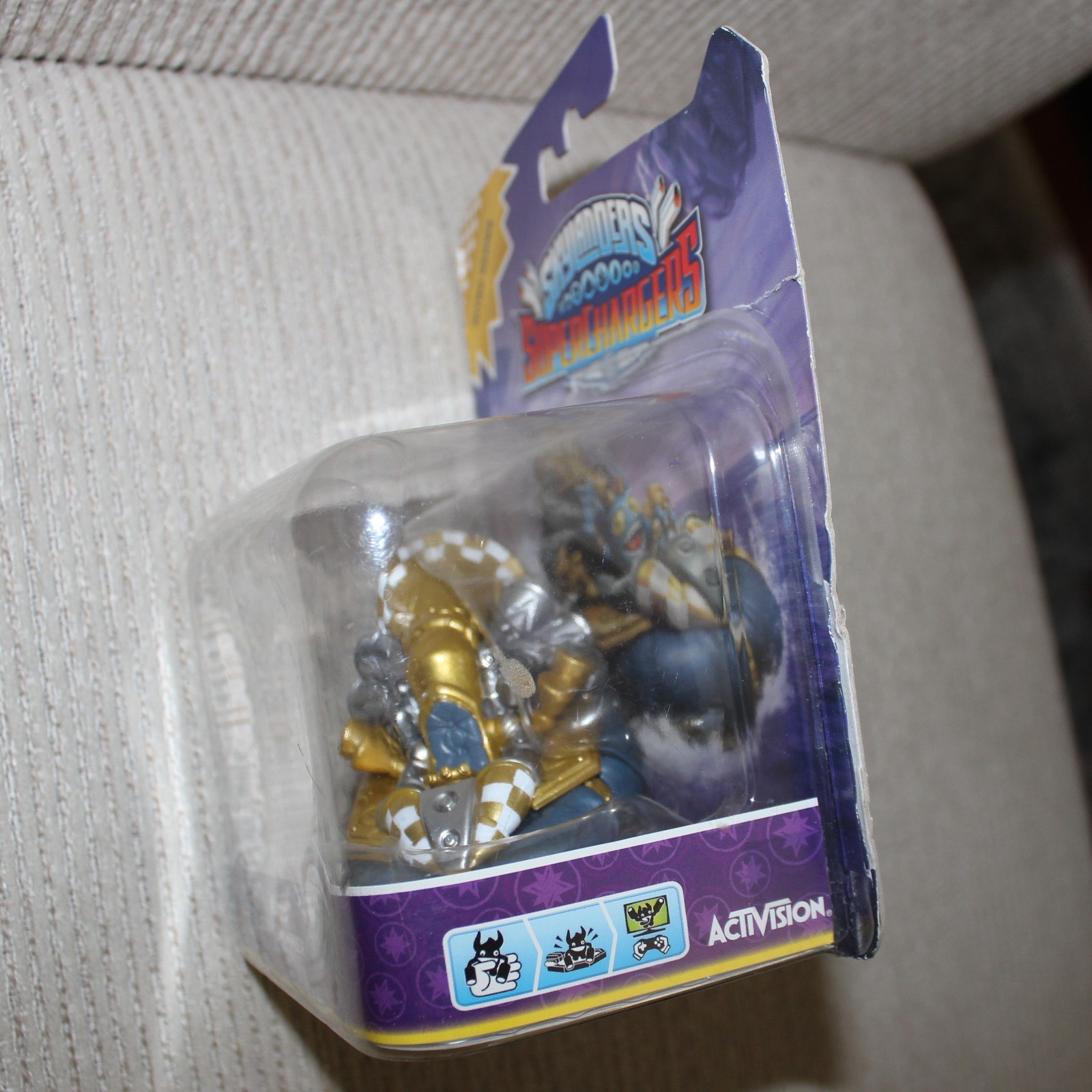 Skylanders Superchargers Nitro Soda Skimmer 2015 Magic Vehicle w/ Sticker Sheet