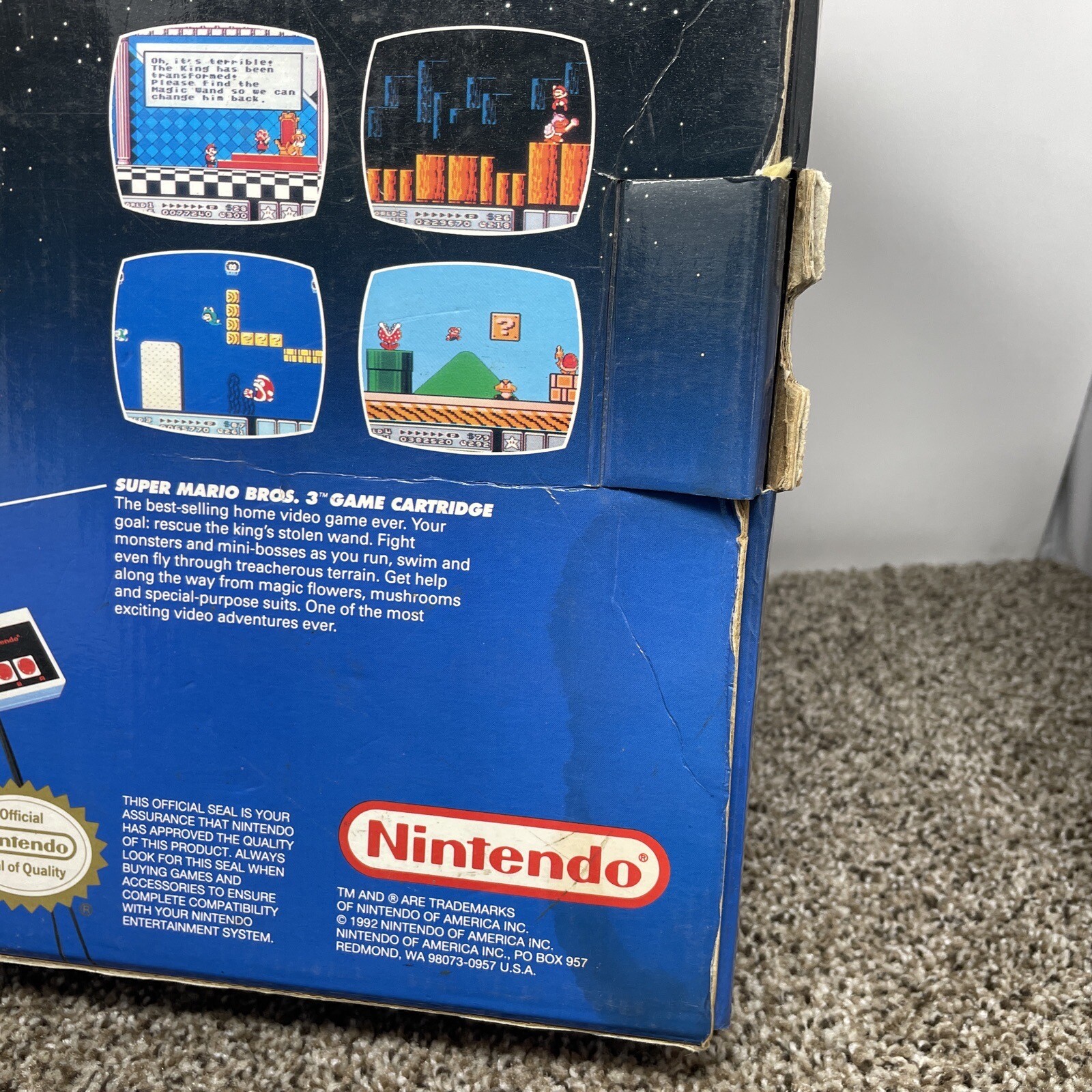 Nintendo NES Challenge Set SUPER Mario 3 Entertainment System CIB NO GAME