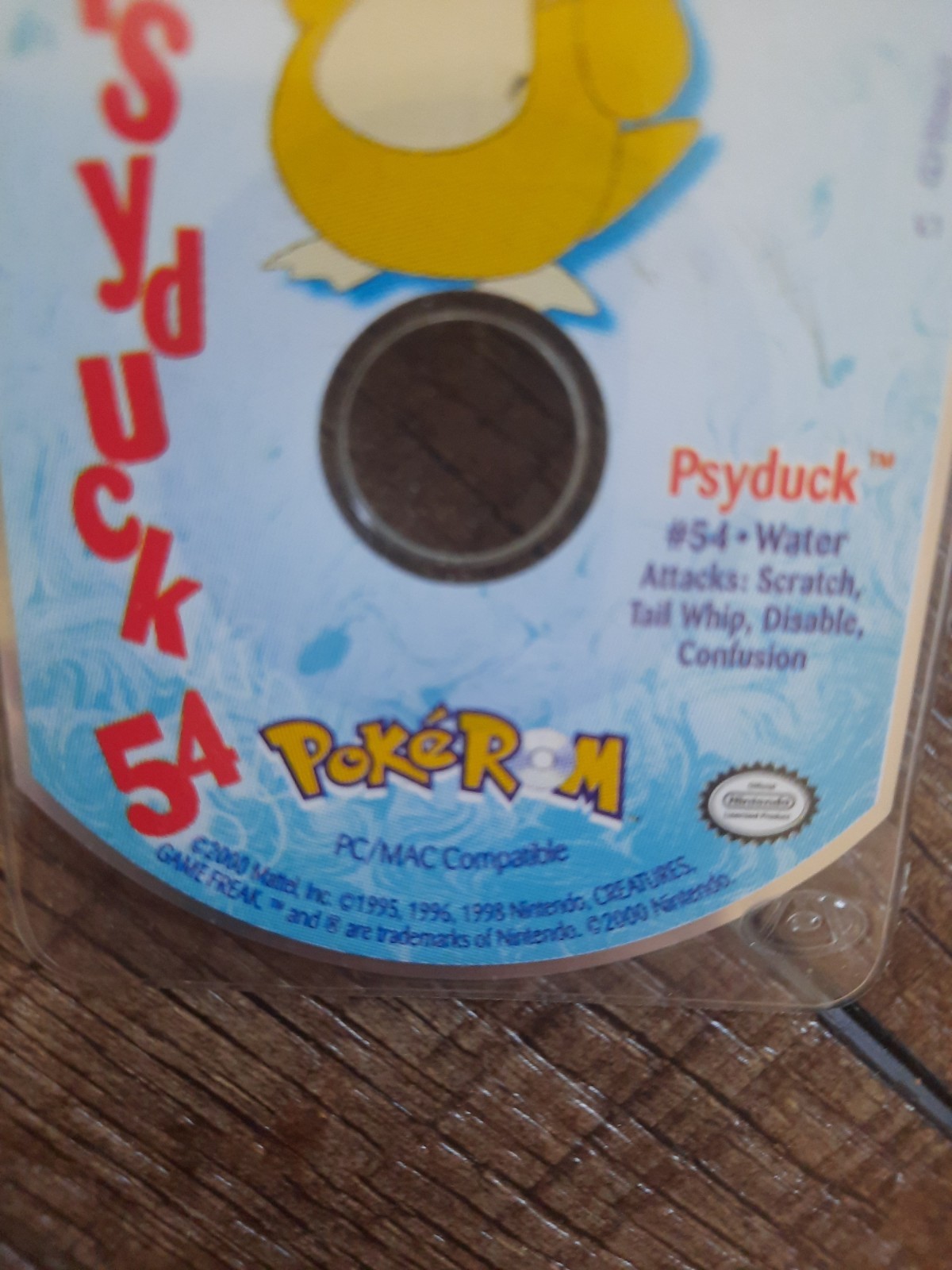 The Learning Company PokéROM Pokémon Psyduck #54 Educational CD-ROM PC/Mac 2000