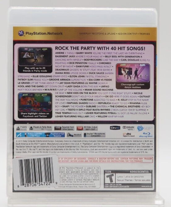 Everybody Dance (Sony PlayStation 3, PS3, 2011) Brand New Sealed Region Free