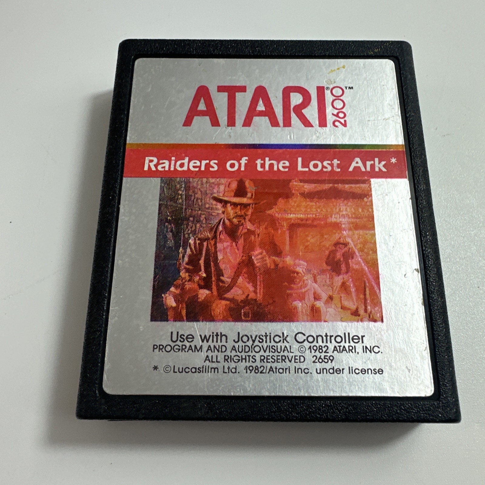 Raiders of the Lost Ark Atari 2600 Cartridge & Manual 1982