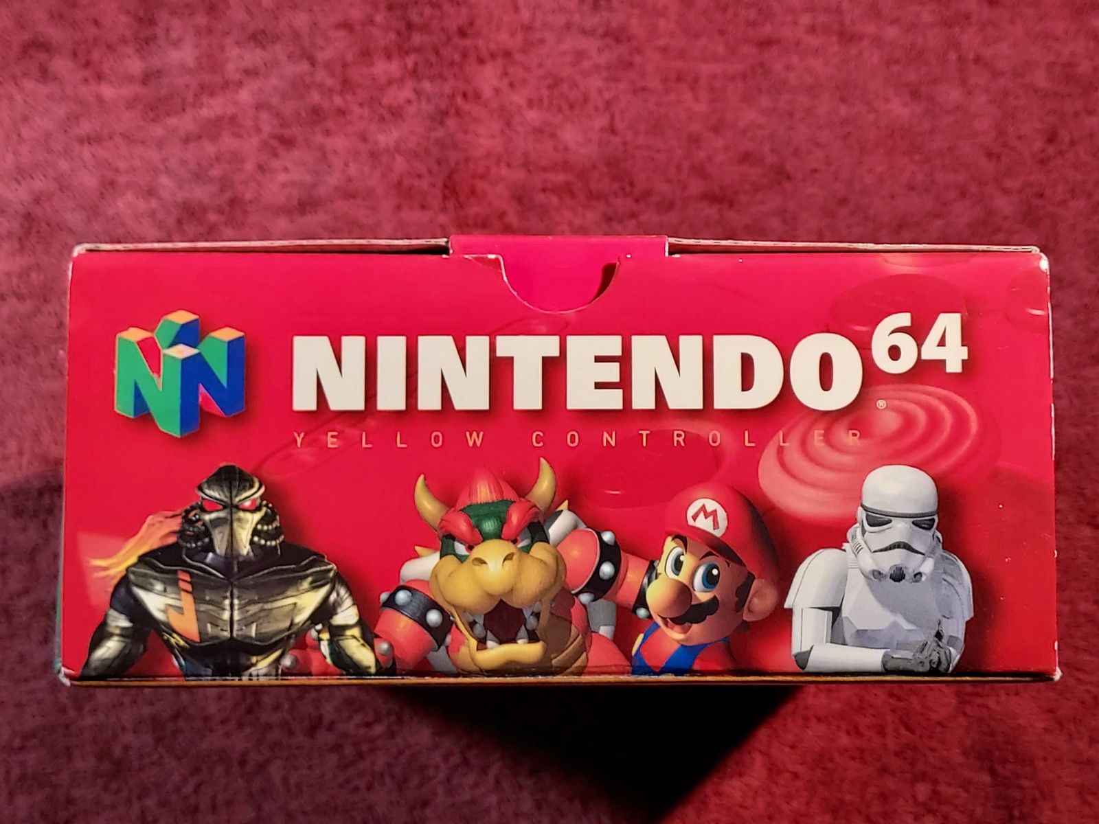 Official Nintendo 64 N64 Yellow Controller CIB Complete in Box Original Genuine