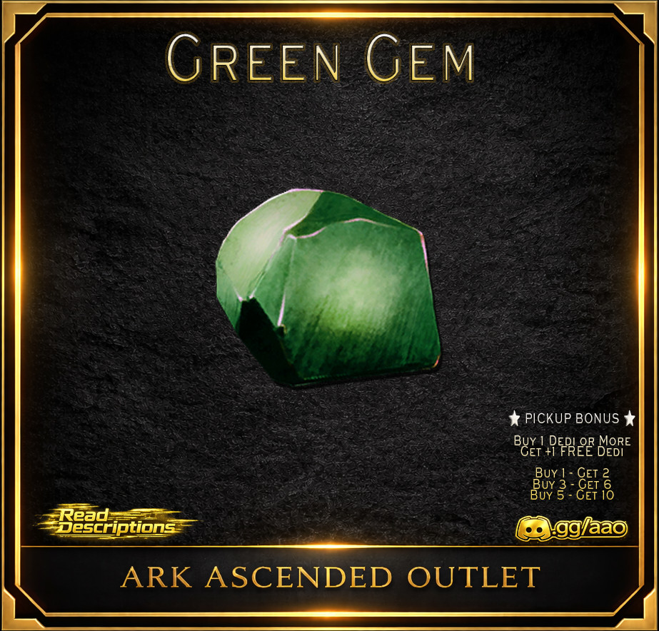 Green Gem-Ark Survival Ascended PVE-Resources-ASA XBOX/PS5/PC-Official-AAO