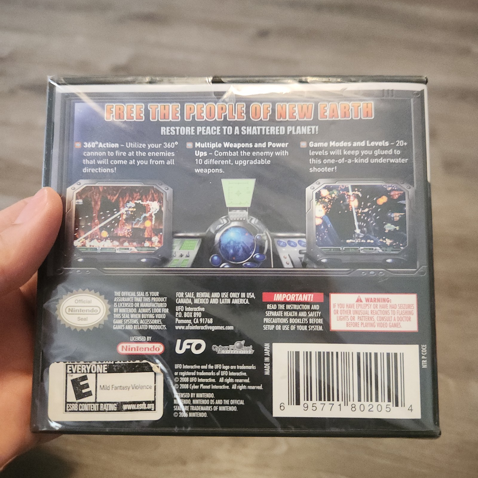 UFO Interactive Underwater Attack Nintendo DS E-Everyone NTSC-U/C 2005