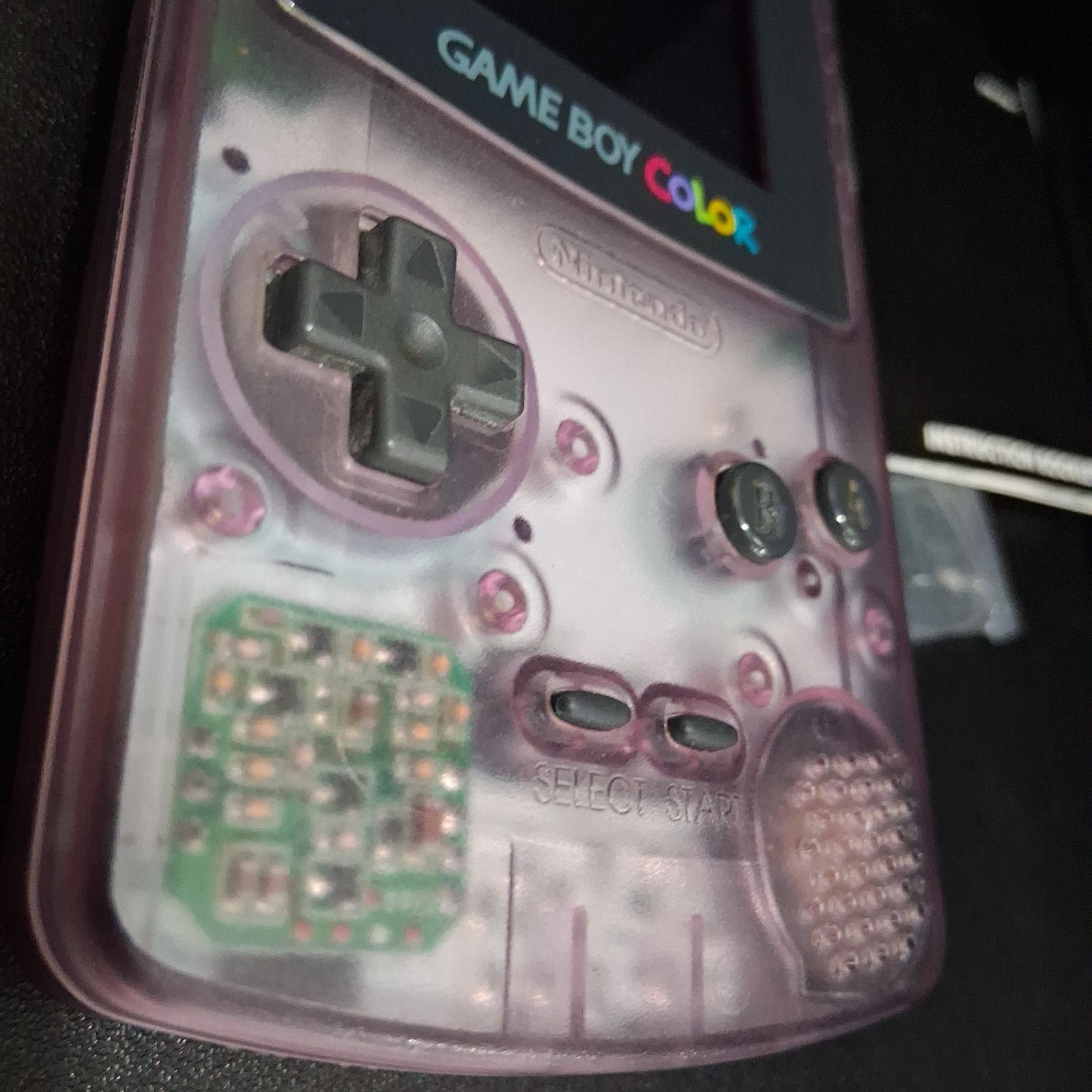 Clean! Nintendo GameBoy Color Atomic Purple Console Complete In Box CiB CGB-001