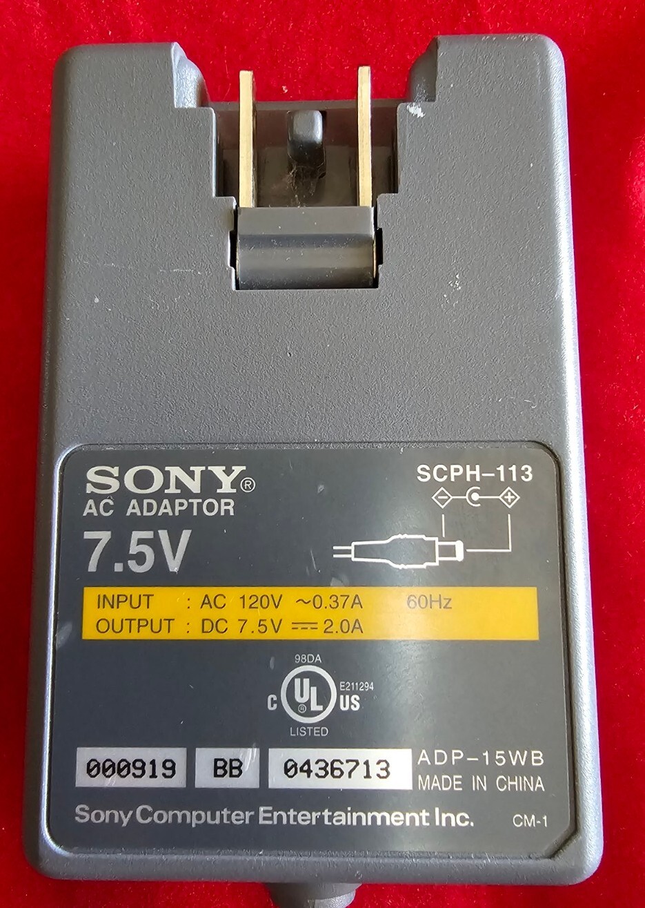 Sony Playstation PS One Video Game Console -Gray Pwr Mem Card TVCable Controller