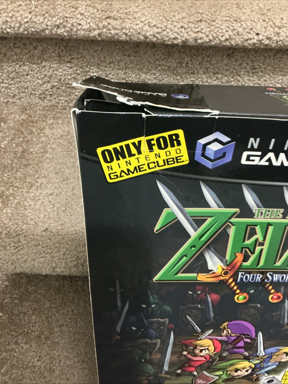 Nintendo GameCube Zelda Four Sword Adventure Box Display Promo Store Standee GBA