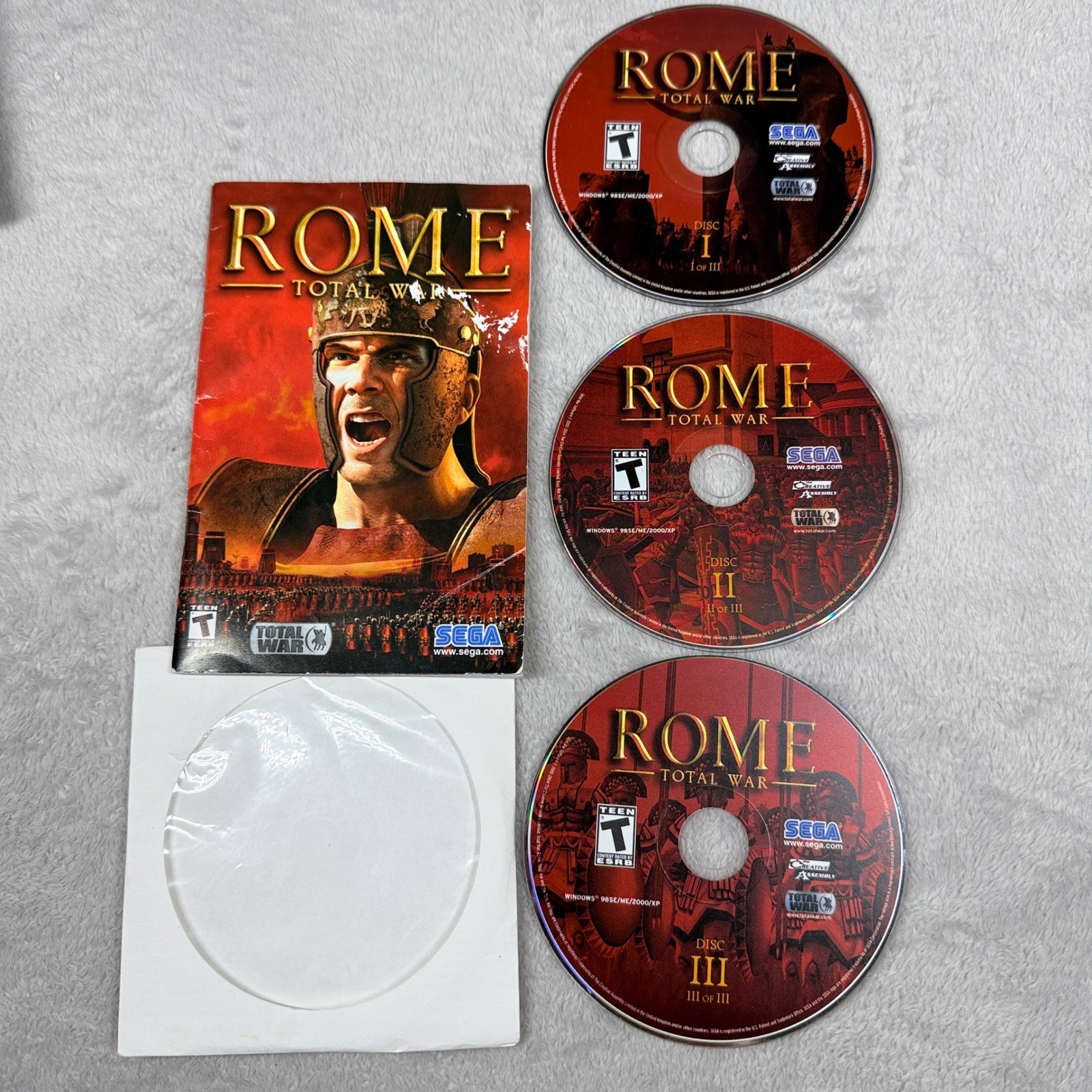 Microsoft PC Strategy Game Lot 10 Multicolor Age of Empires Rome RTS TESTED