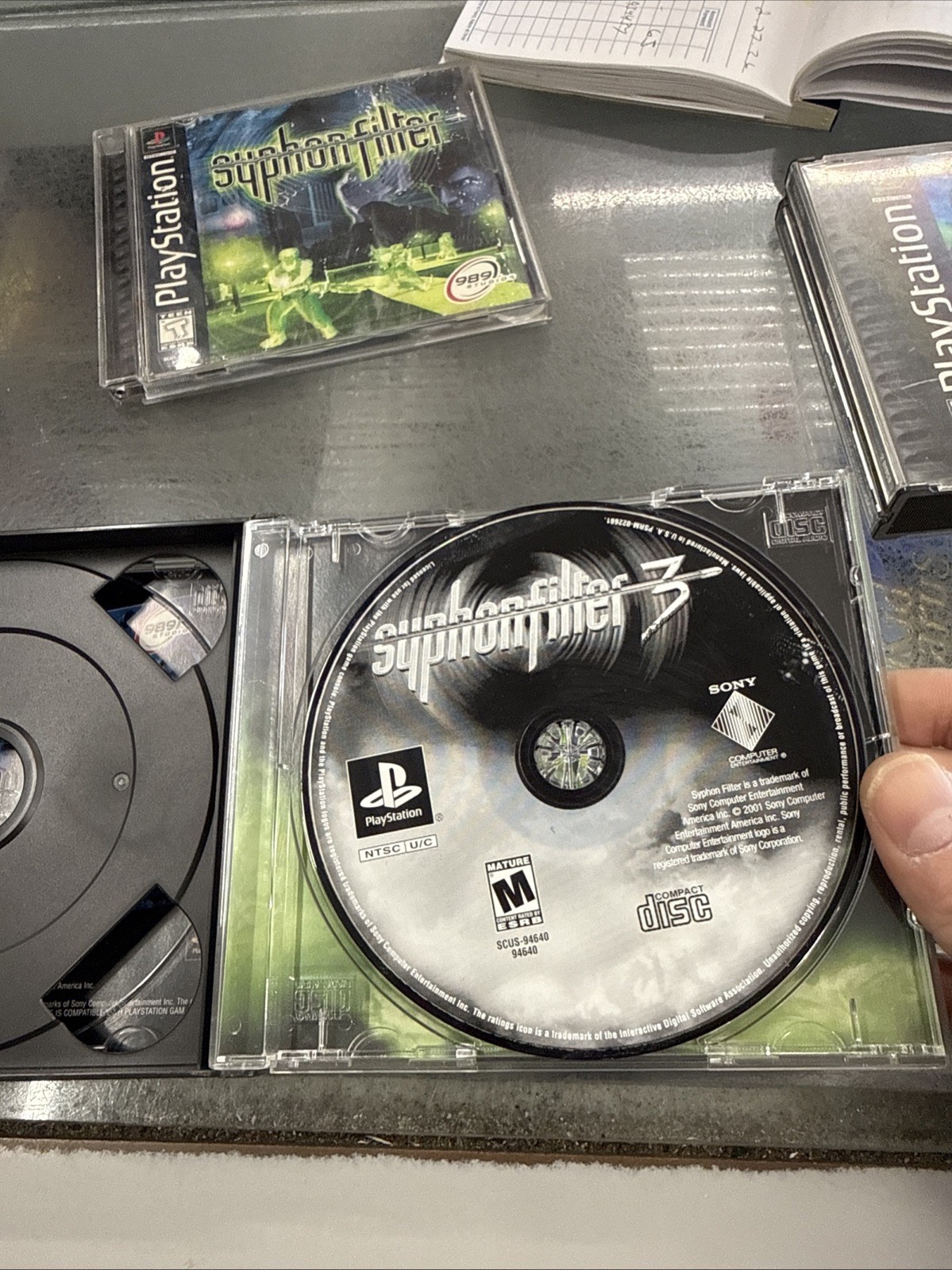 Syphon Filter 1 2 3 TRILOGY (Sony PlayStation 1 PS1) TESTED!