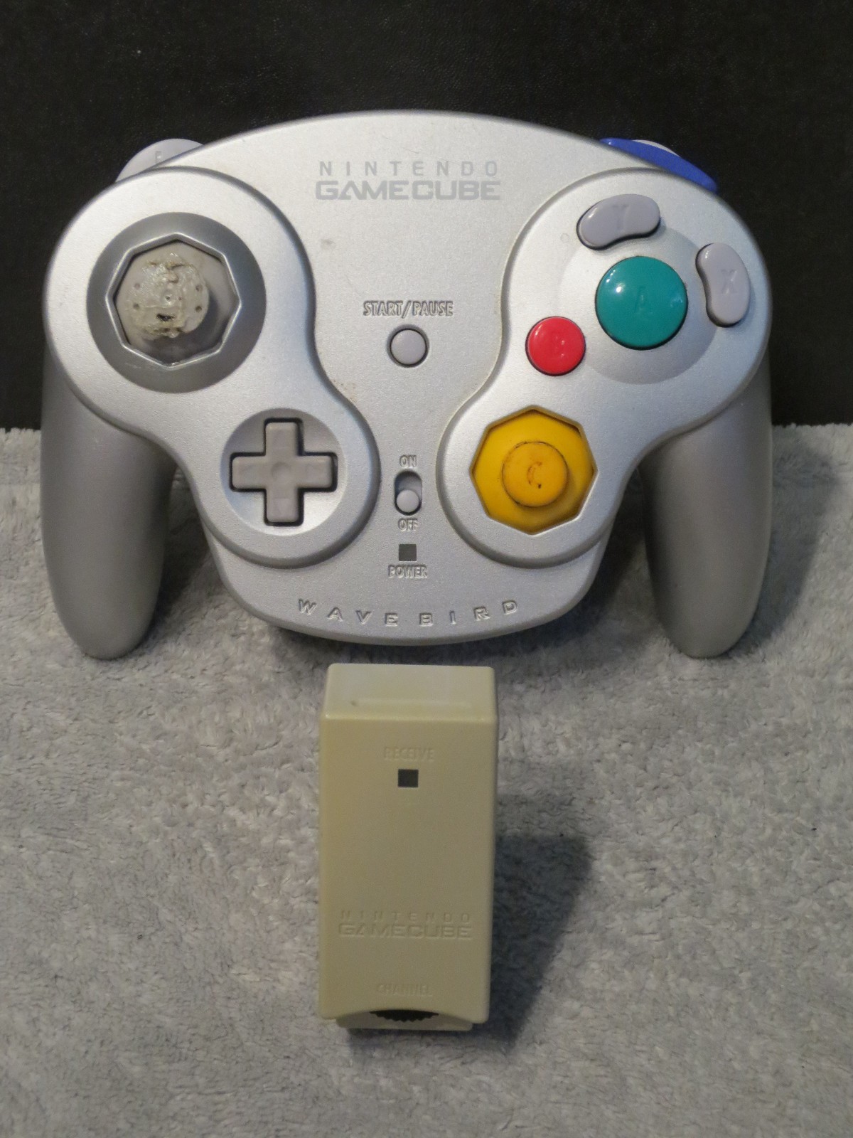 GameCube Wavebird Wireless Controller w/ Receiver – Tested – Works on Ch. 2 Only