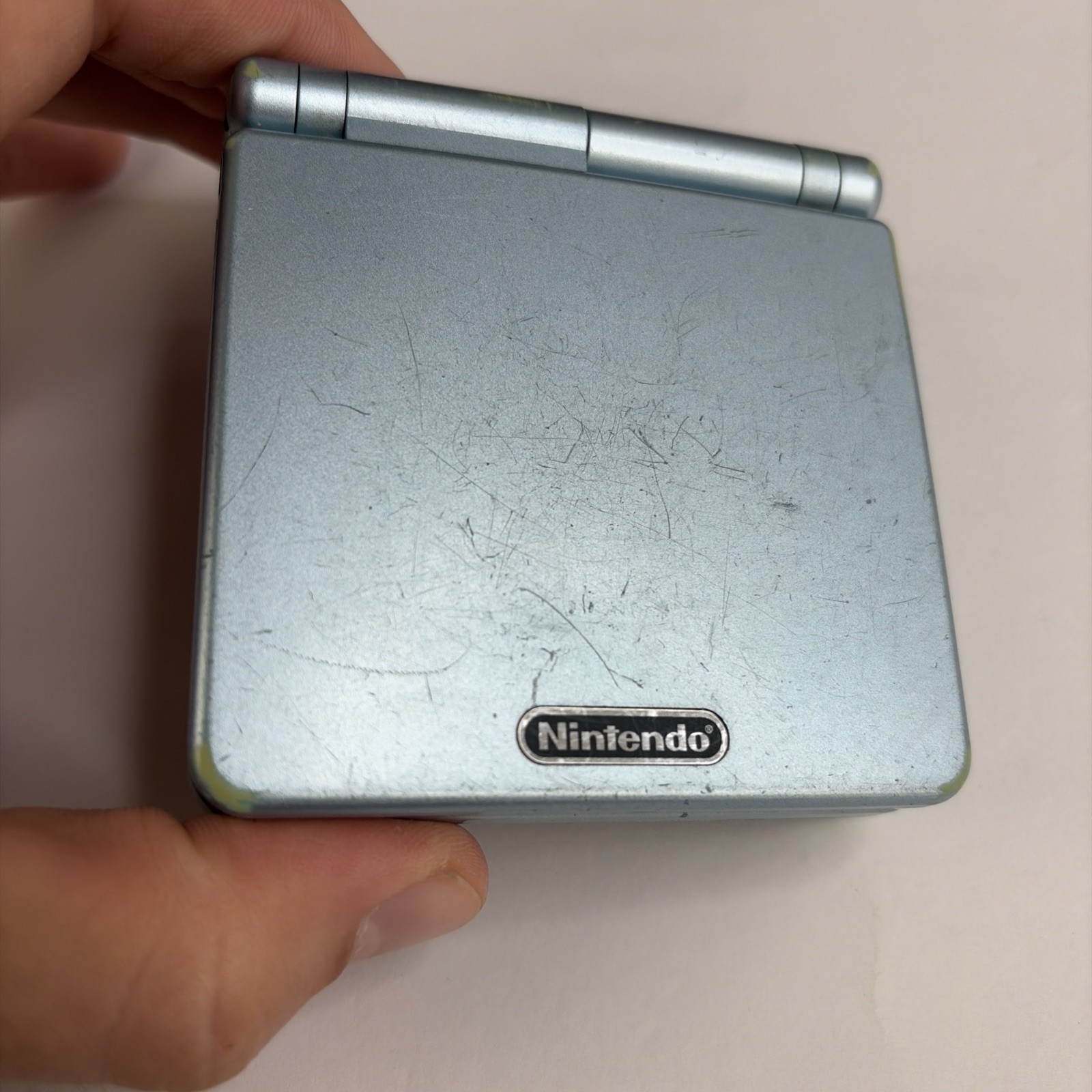 For Repair! Nintendo Game Boy Advance SP Has 101 Pearl Blue GBA SP – US Model