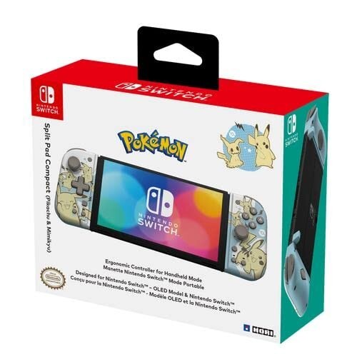 HORI Nintendo Switch Split Pad Compact (Pikachu & Mimikyu) Ergonomic Controller