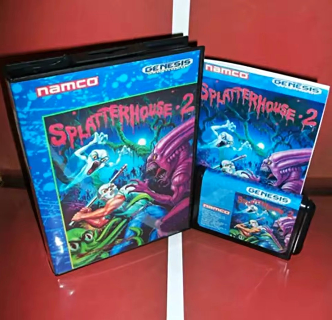 Namco Splatterhouse 2 Sega Genesis Complete w/ Case and Manual