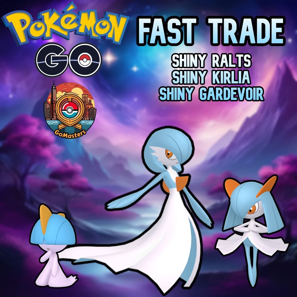 Shiny Ralts & Kirlia & Gardevoir | Pokémon Go | Fast & Safe Trade