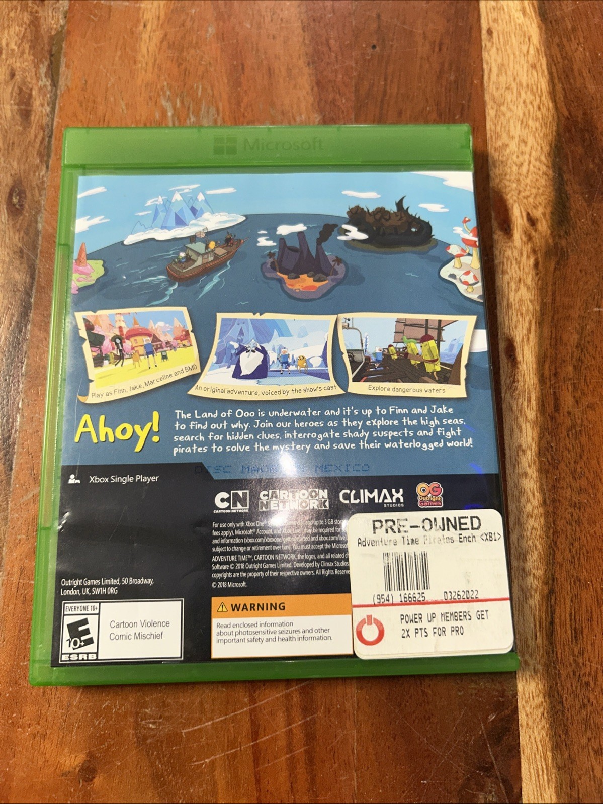 Adventure Time: Pirates of the Enchiridion – Microsoft X One W Manual + Stickers