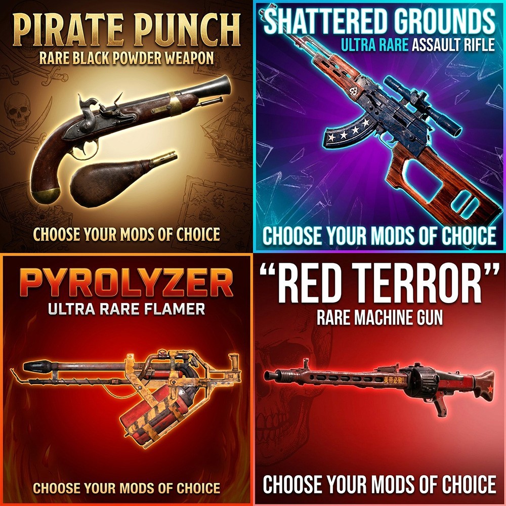 FALLOUT 76 [PC] ANY UNIQUE WEAPON YOU WANT + 4 LEGENDARY MODS