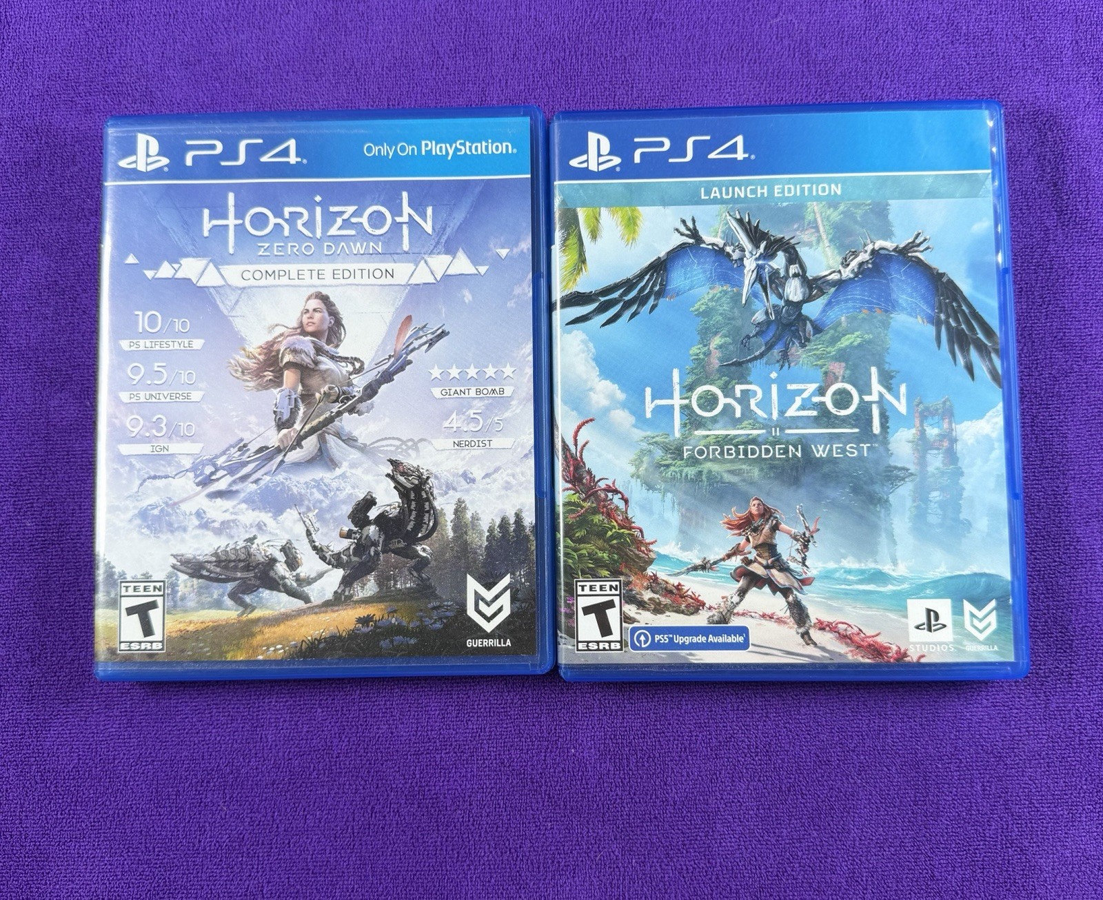 Horizon: Zero Dawn & Forbidden West – PlayStation 4 – 2 Game Lot