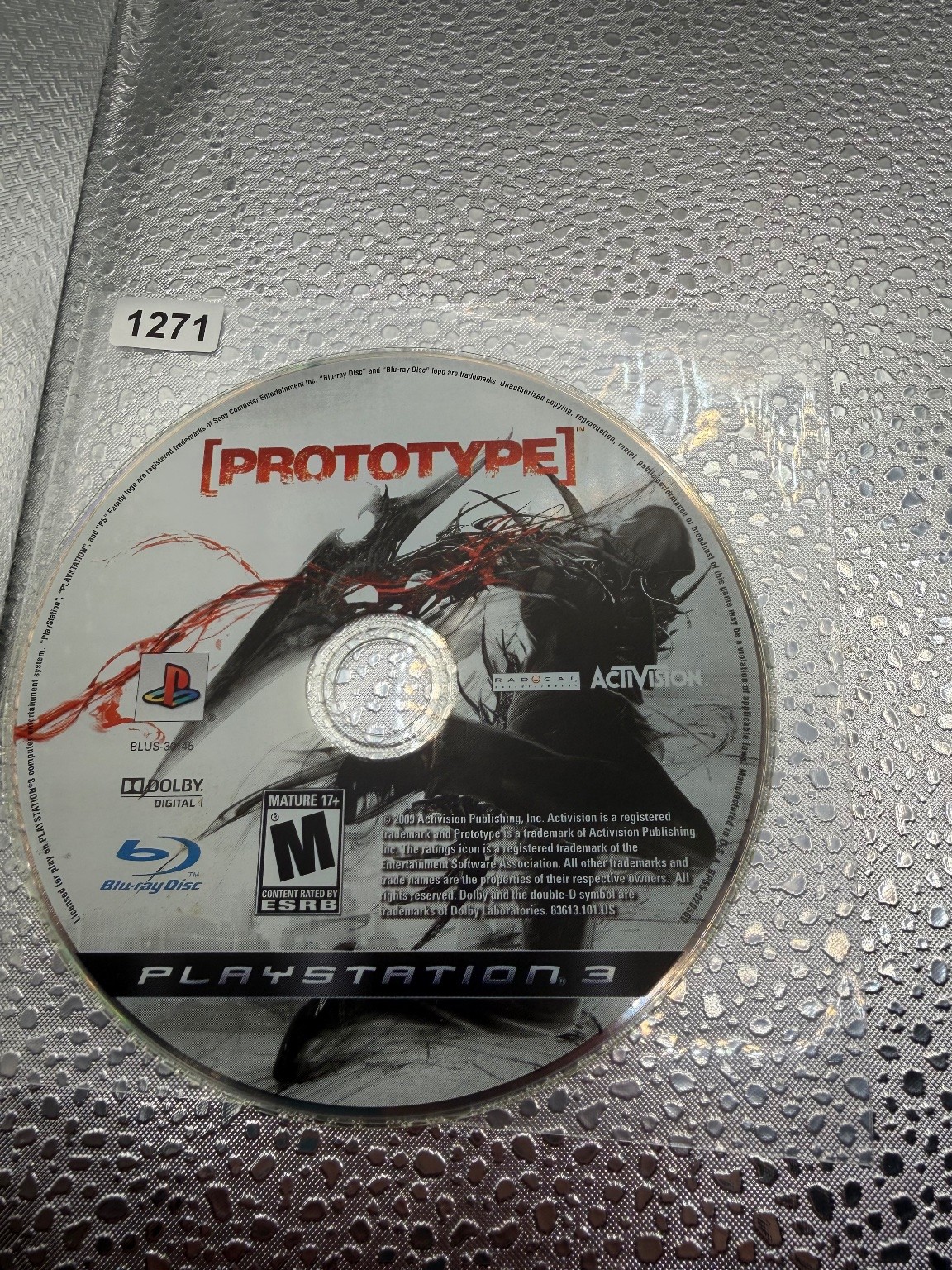 Prototype PlayStation 3 PS3 Video Game Action Open World Adventure