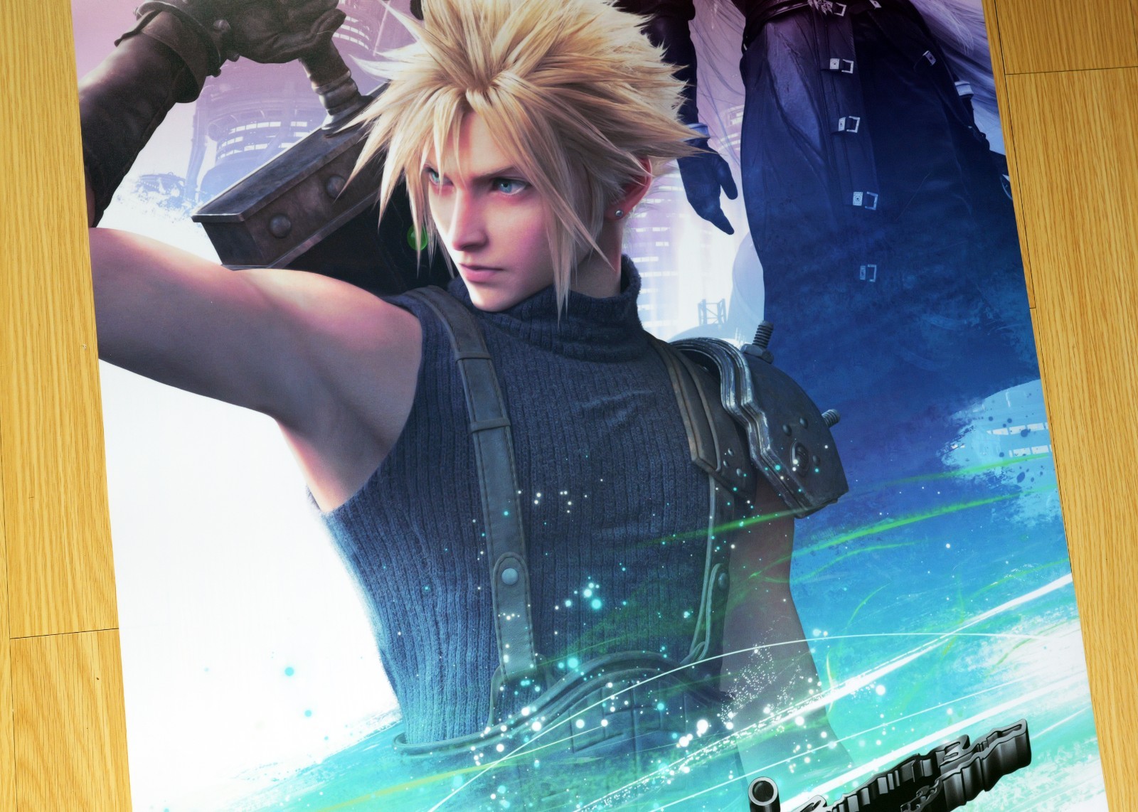 Final Fantasy VII Remake Intergrade – BIG promo banner KOREA (60cm x 180cm) RARE