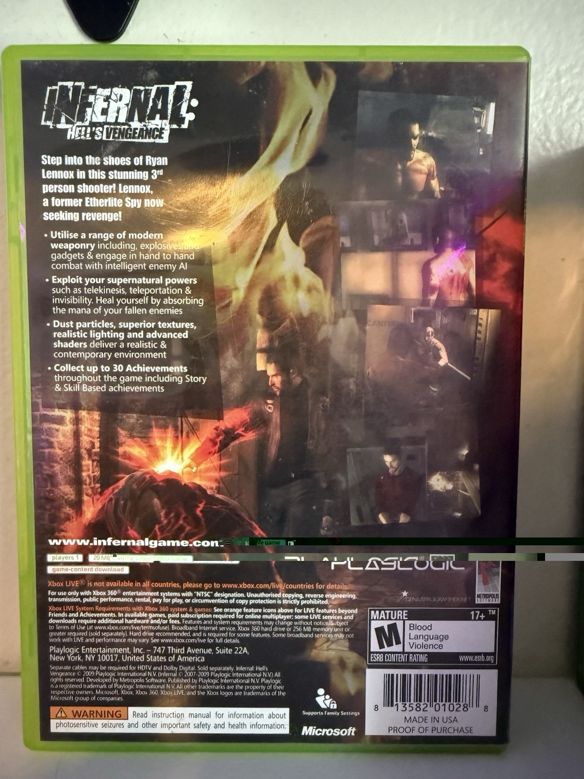Infernal: Hell’s Vengeance Xbox 360 | CIB Manual Included | Free Shipping