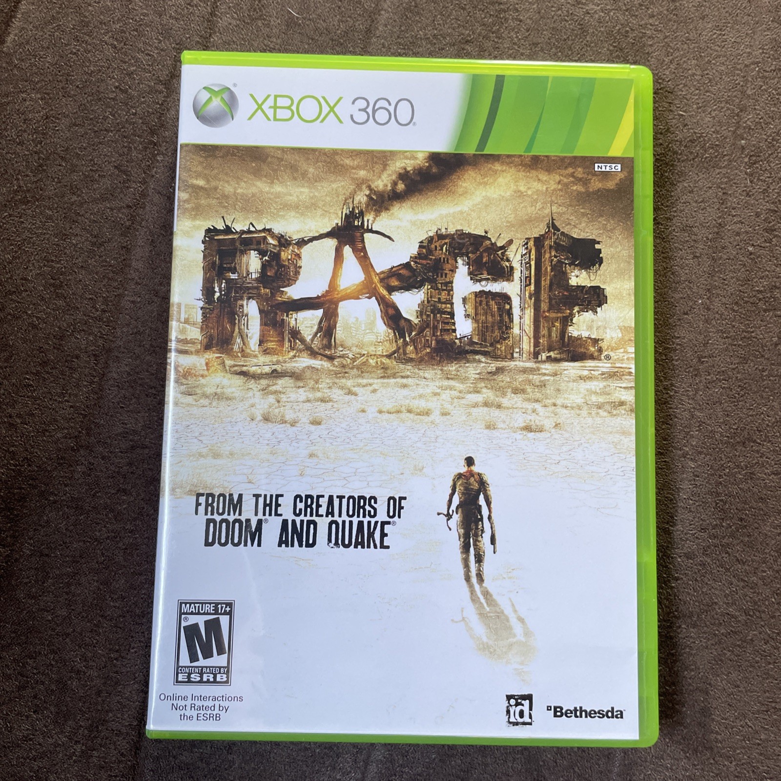 Rage (Microsoft Xbox 360, 2011) Complete