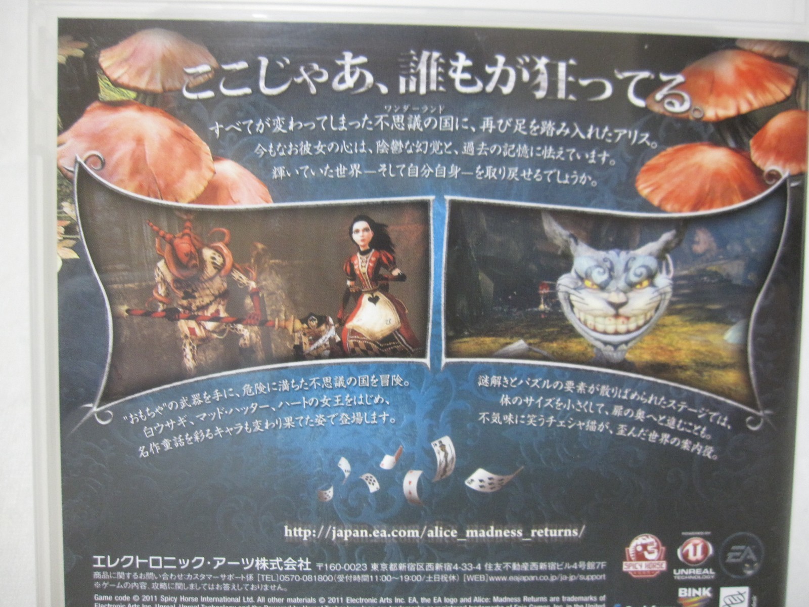 W/Tracking Number 7-14 Days to USA. USED PS3 Alice Madness Returns Japanese Ver