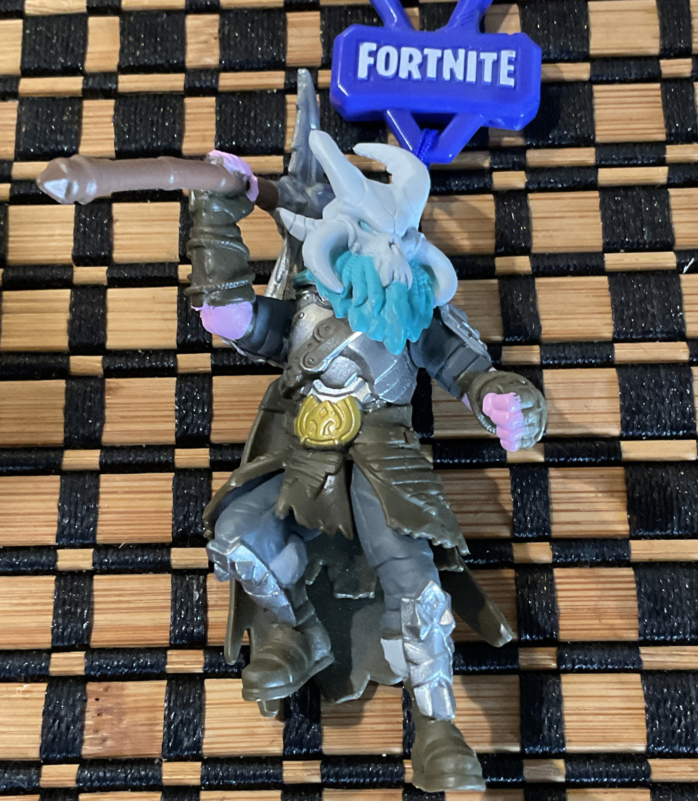 Fortnite Figure Backpack Clip Key Chain- Ragnarok Series 1