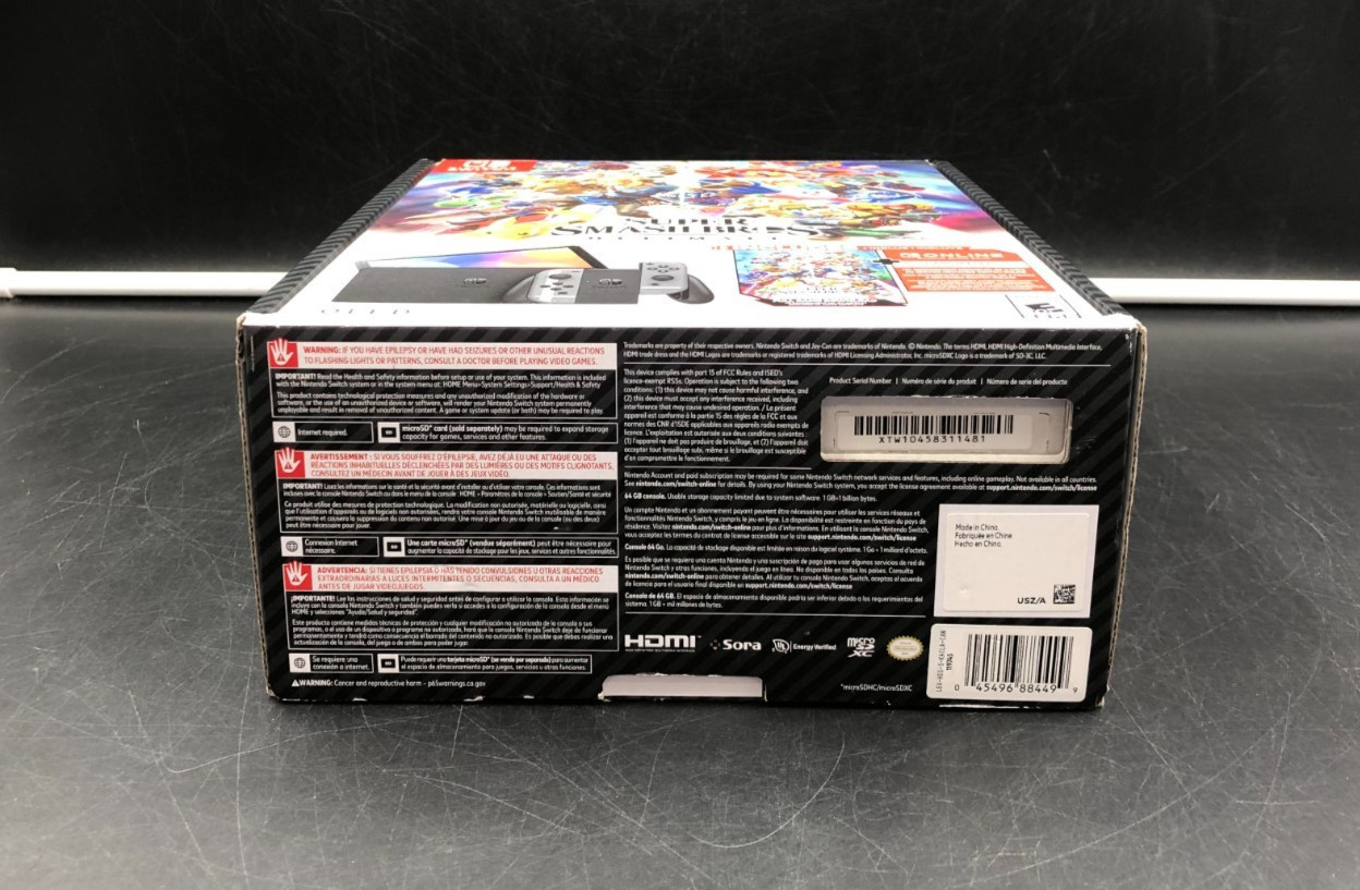 Nintendo Switch OLED Model – Super Smash Bros. Ultimate Edition Console in Box