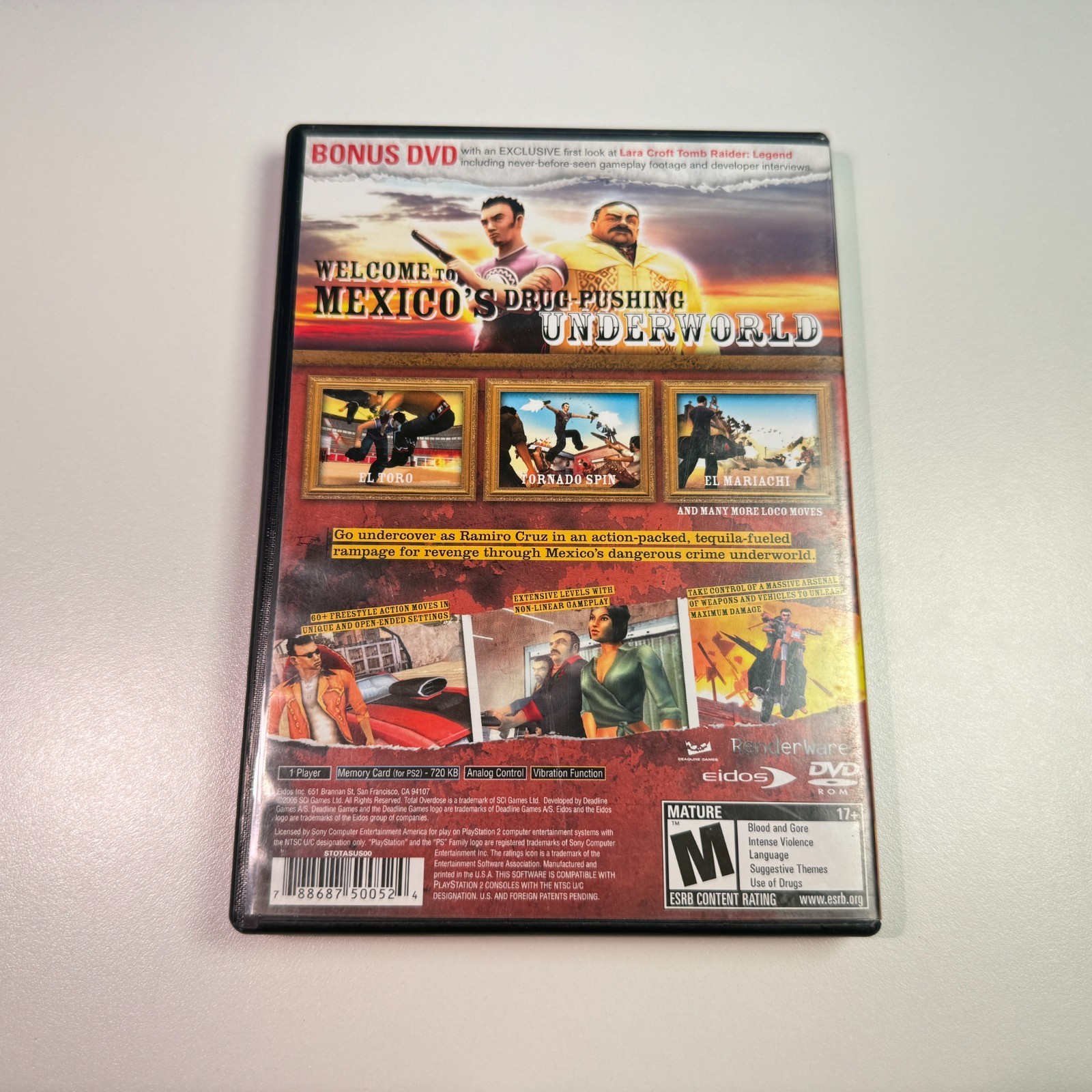 Total Overdose A Gunslinger’s Tale in Mexico (Sony PlayStation 2, 2005) PS2 CIB