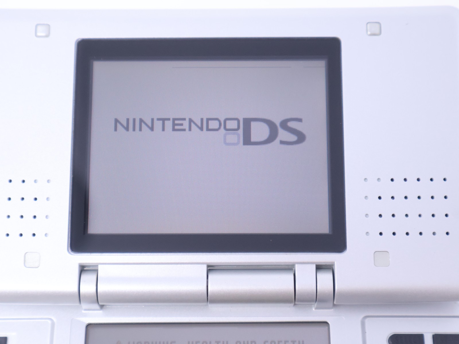 Nintendo DS Handheld Console Tested Working Titanium Silver w/ Charger & Stylus