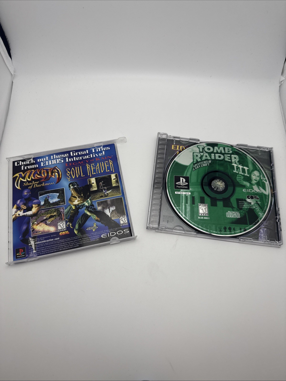 Tomb Raider 1 2 3 PS1 PlayStation 1 Lot Of 3 Games Complete CIB Black Label