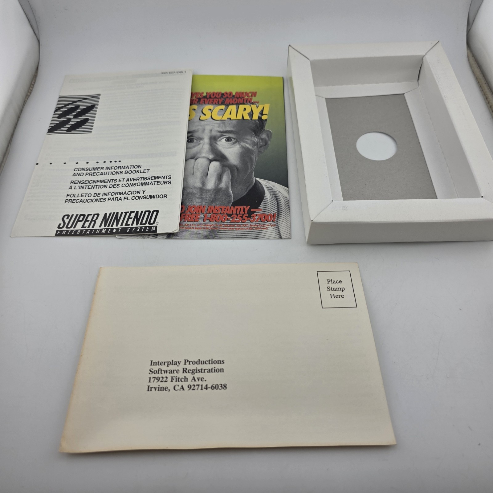 Clay Fighter 2 – Box With Reg Card – Super Nintendo Snes – Shrink (No Game)