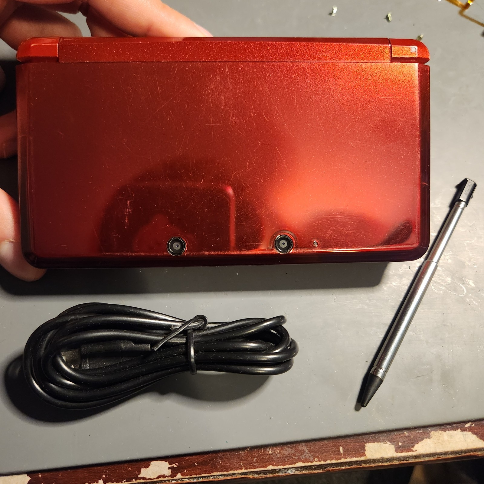 Nintendo 3DS Handheld Game Console Flame Red