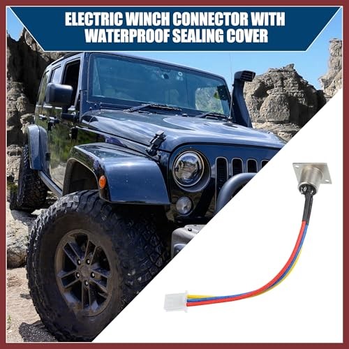 Outer/Winch Socket Connector Assembly with Rubber Cover Dust Cover Replacement