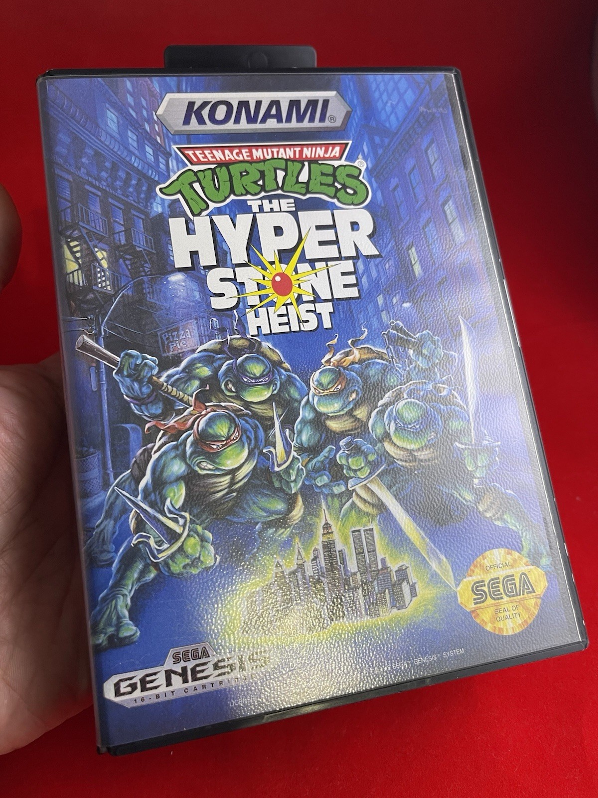 Hyperstone Heist TMNT Sega Genesis 100% COMPLETE IN BOX w/POSTER & REG🔥