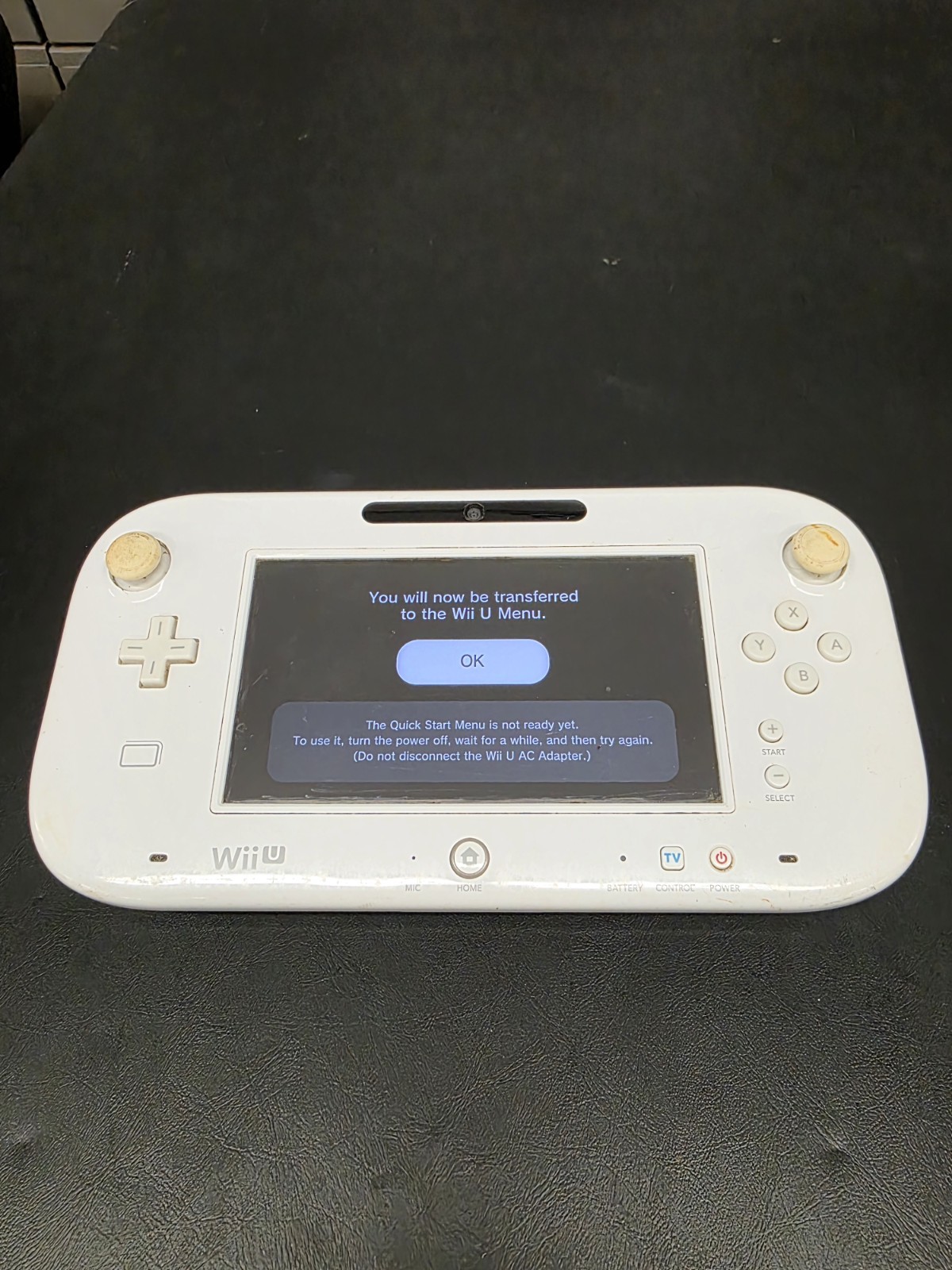 Nintendo Wii U White Game Pad Controller Only WUP-010 USA – Works Tested