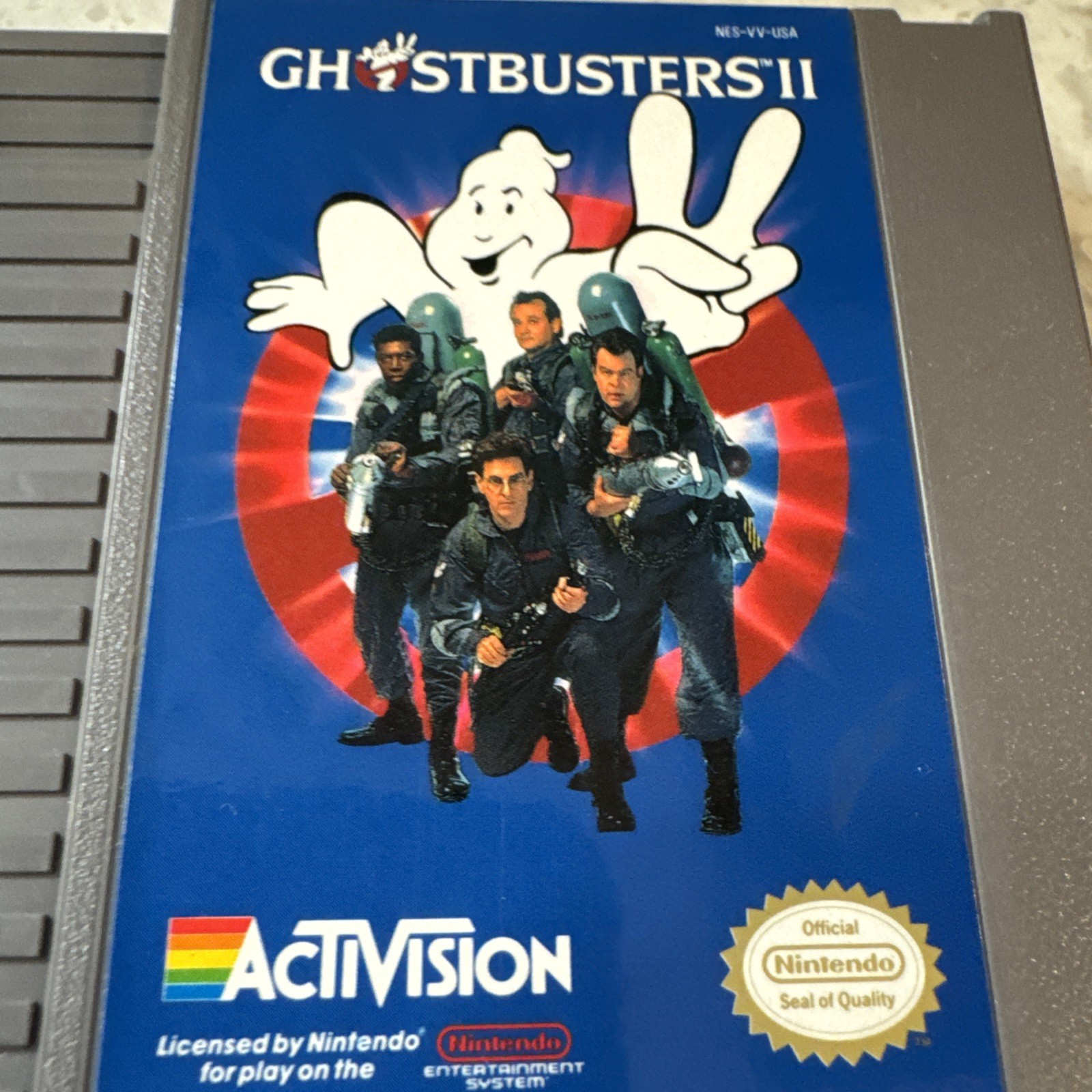 1990 Activision Nintendo Ghostbusters II 2 Works w/ Case & Manual Fast Ship