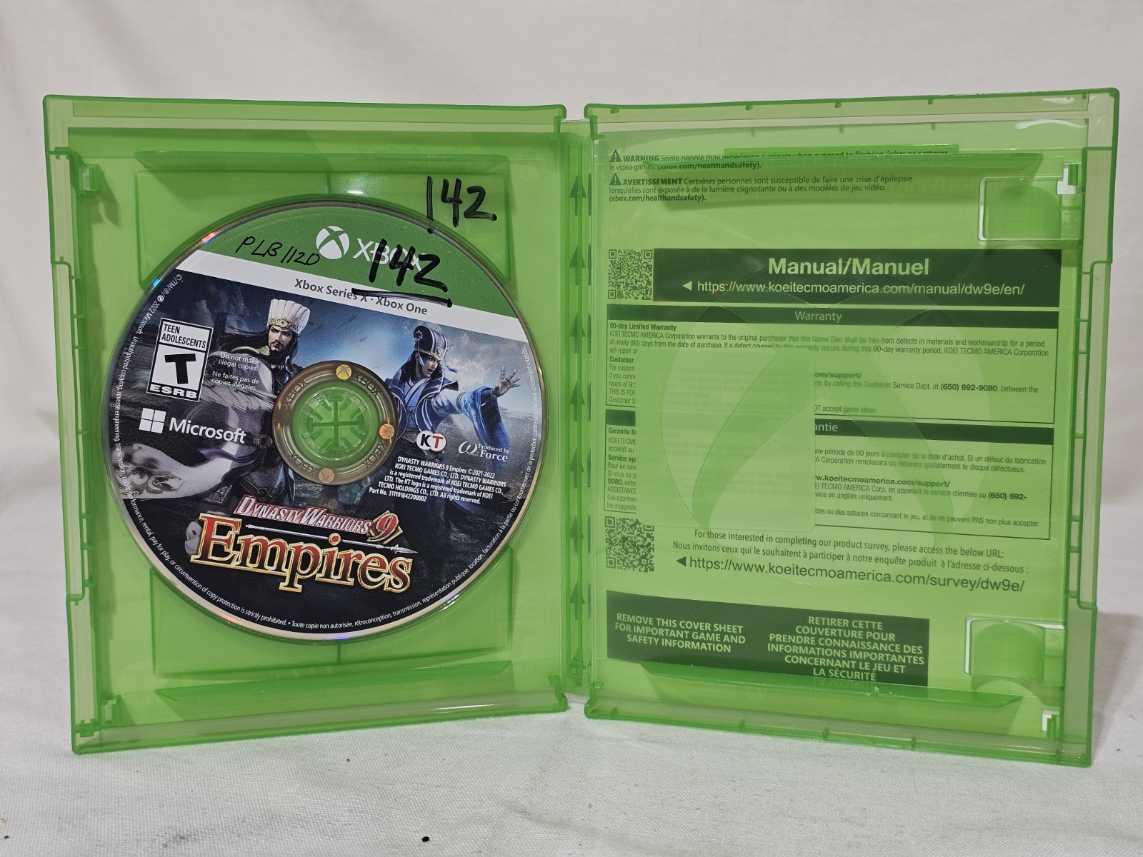Dynasty Warriors 9 Empires (Koei Tecmo, Xbox Series X, 2022) Very Good