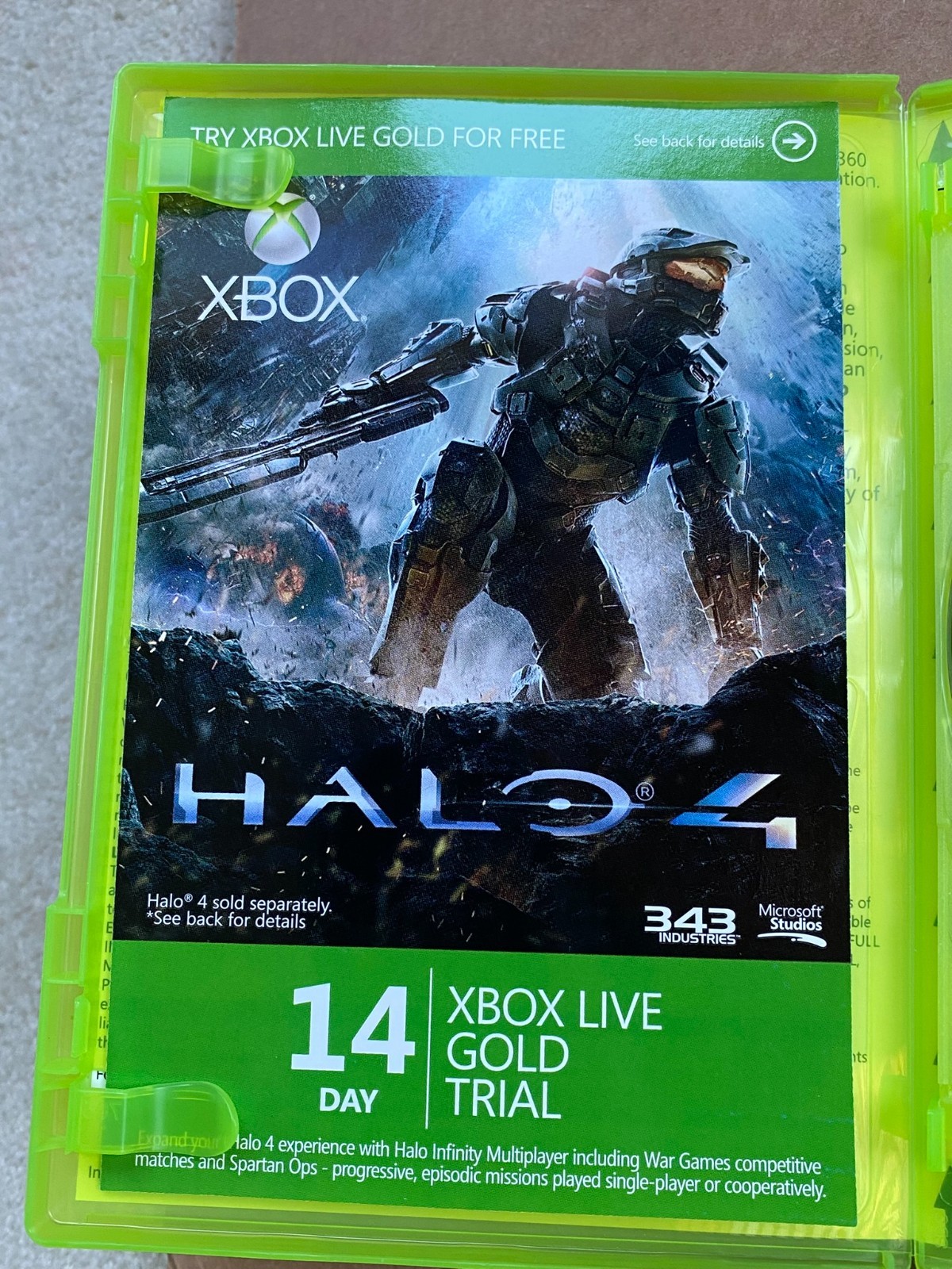 XBOX 360 – Halo 4 Game by 343 Industries In Excellent, New Like Condition