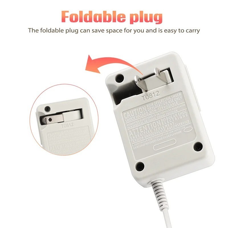 AC Adapter Home Wall Charger for Nintendo 3DS, 3DS XL, 2DS, DSi, and DSi XL