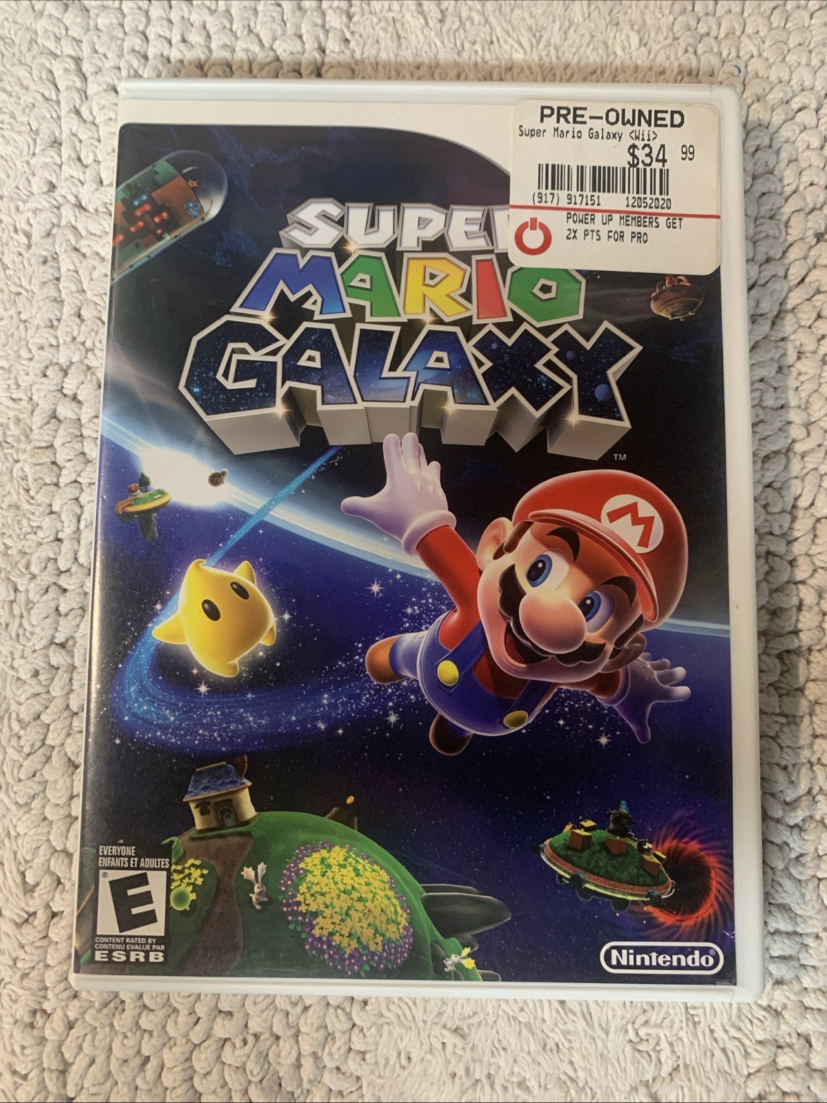 Super Mario Galaxy Nintendo Wii Complete W/ Manual