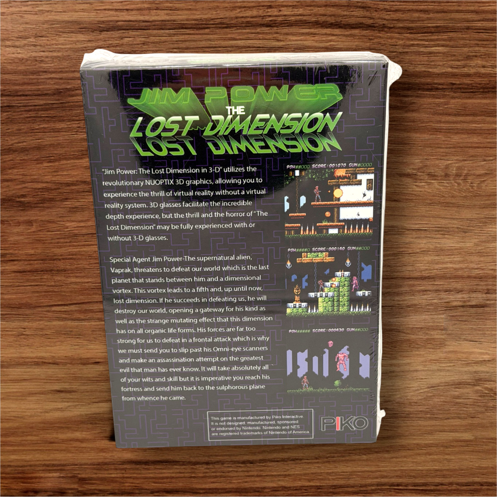 NES Nintendo Jim Power The Lost Dimension NEW | Piko | NIB | Factory Sealed