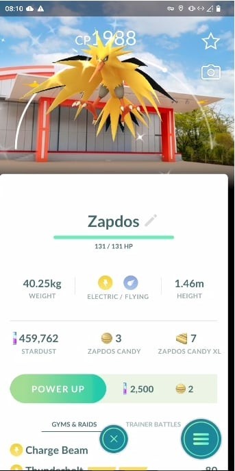 ✨ Shiny Zapdos PokéPark KANTO Background ✨ – P T C – Description