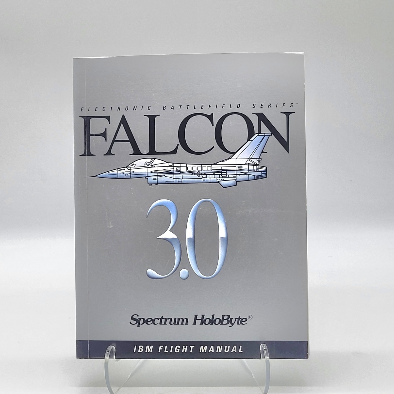 Falcon 3.0 IBM PC Box Manual Maps Docs No Disks Spectrum Holobyte
