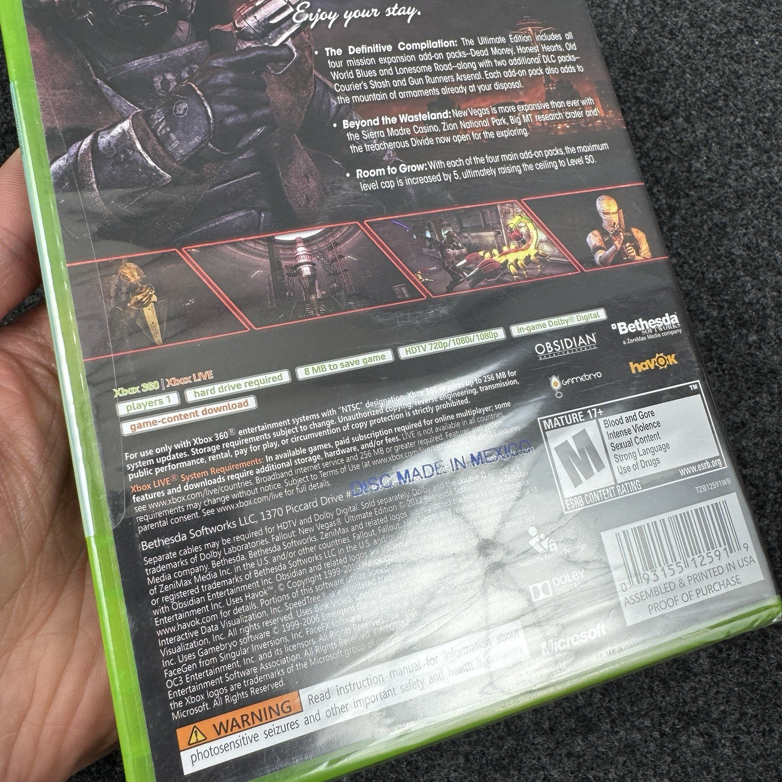 Fallout New Vegas Ultimate Edition Xbox 360 New Sealed