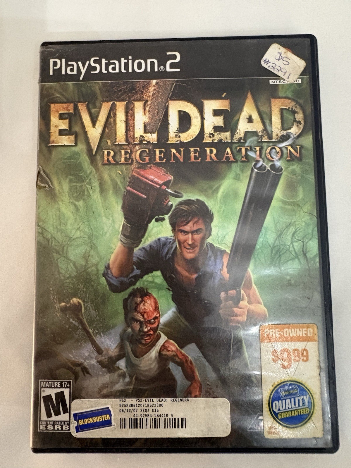 Evil Dead Regeneration PS2 With Manual. Scratches Untested Read