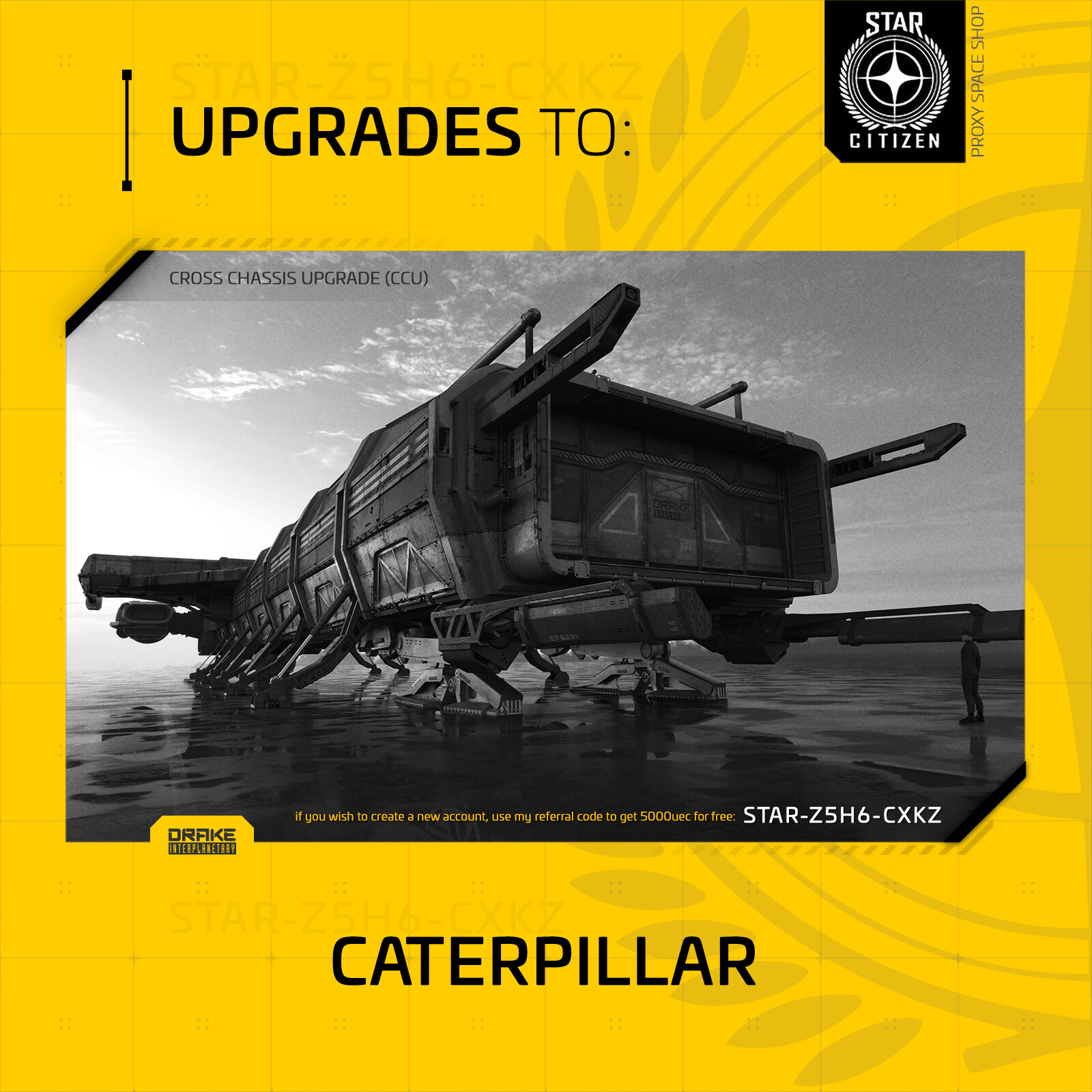 Star Citizen – DRAKE CATERPILLAR – UPGRADE – (CCU)